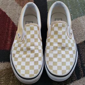 Yellow checkered vans